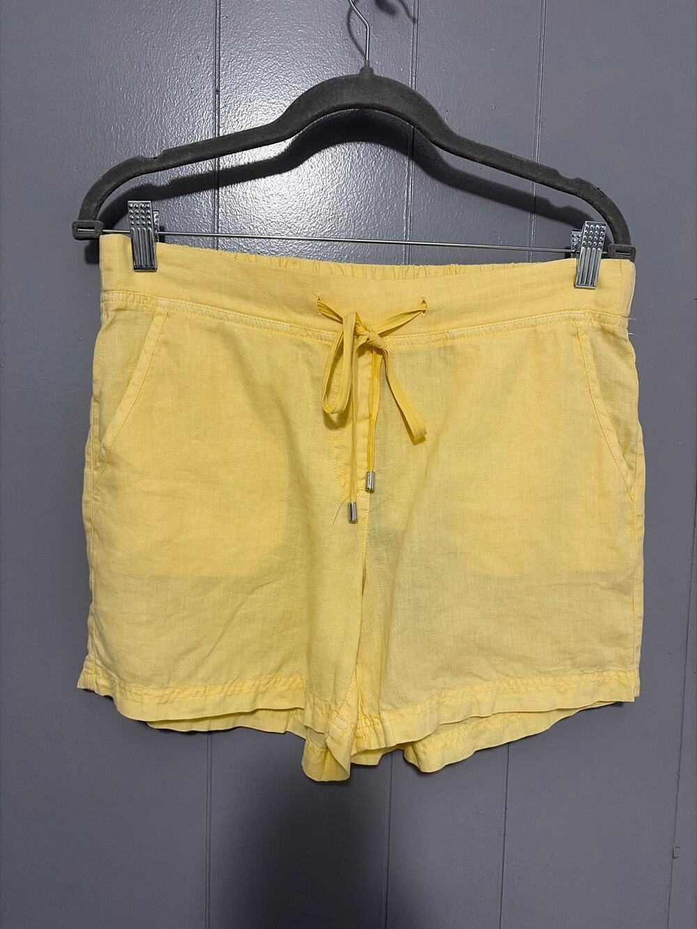 NEW Tommy Bahama Yellow Linen Leigh Fit Summer Preppy Classic Shorts 6